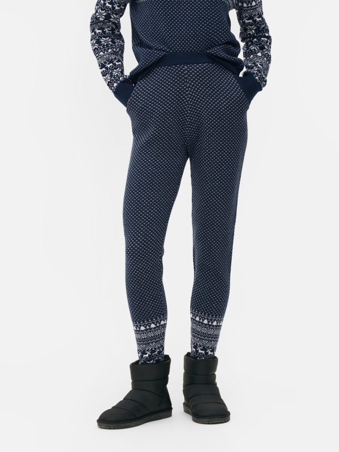 Christmas Print Loungewear Leggings - Image 2