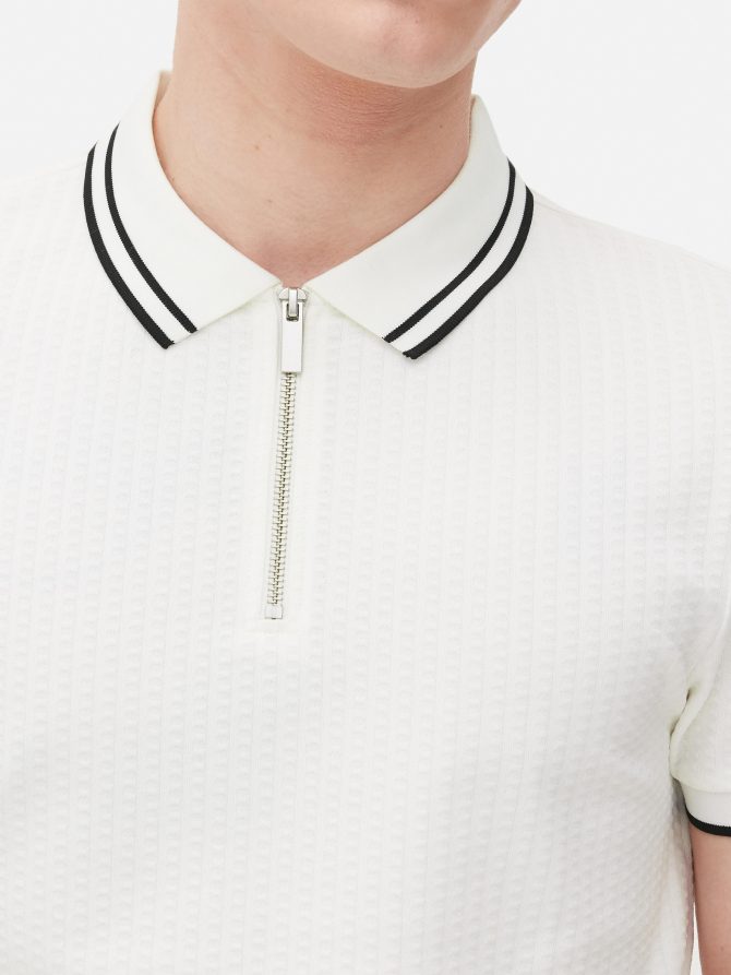 Textured Polo Shirt - Image 3