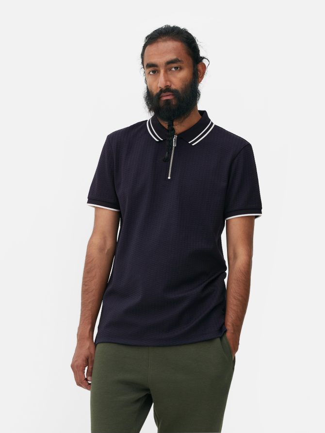 Textured Polo Shirt - Image 2