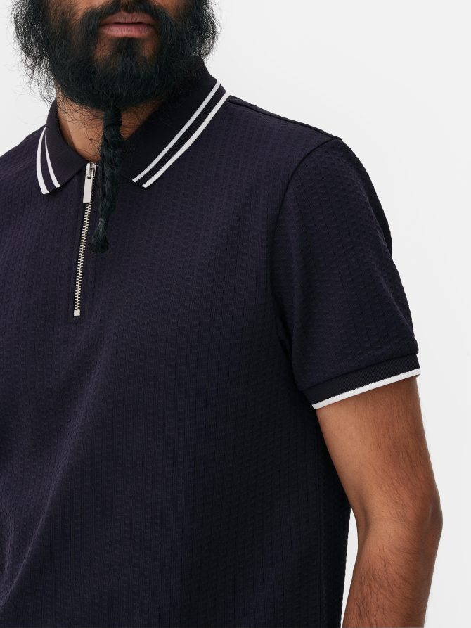 Textured Polo Shirt - Image 3