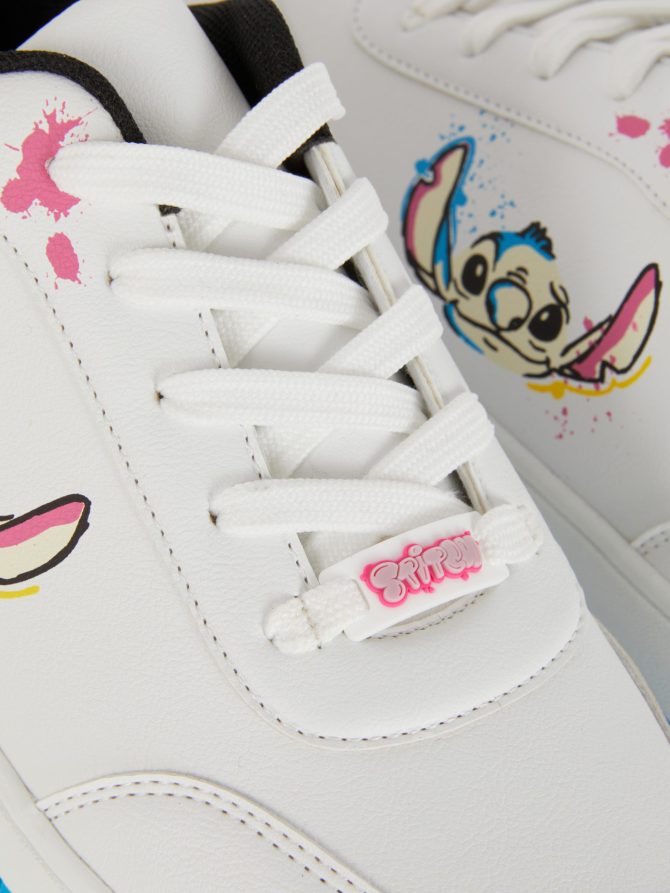 Disney's Stitch Paint Splatter Lace-Up Sneakers - Image 5