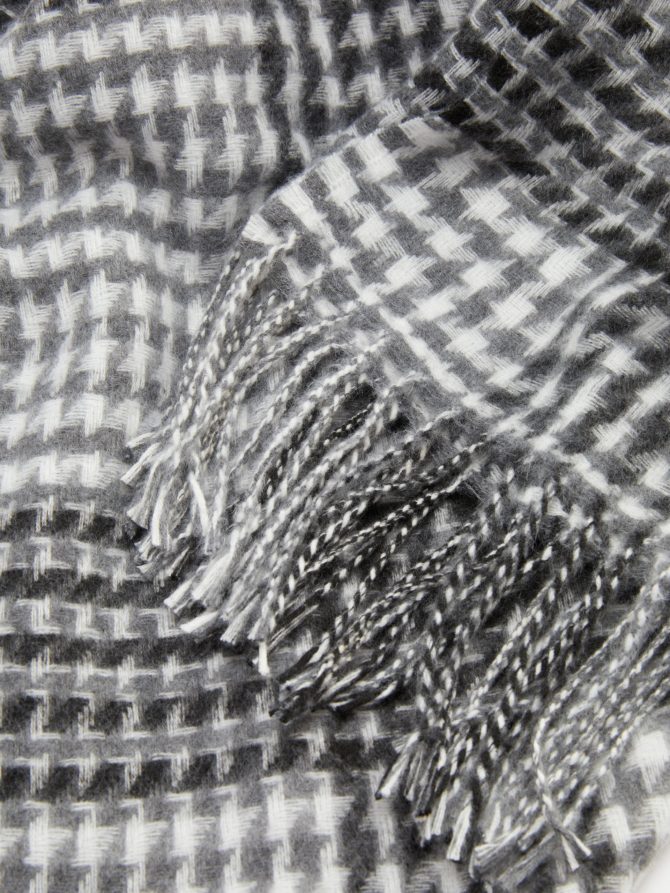 Plaid Fringed Scarf - Image 2