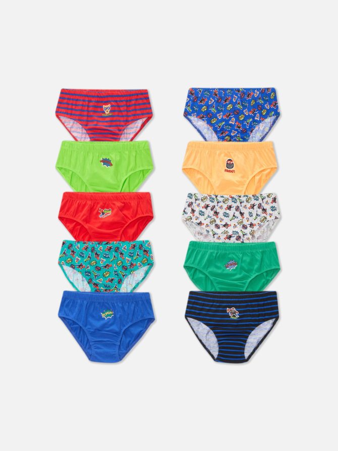 10-Pack Animal Hero Briefs