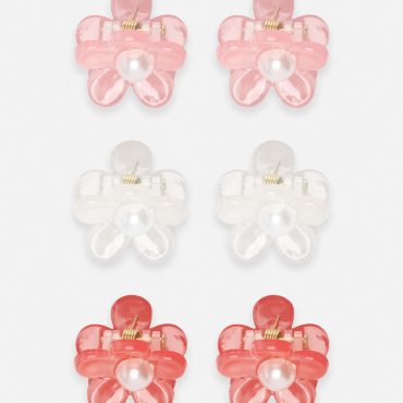 6-Pack Flower Hair Clips