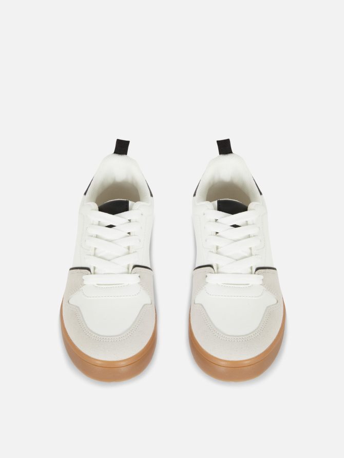 Faux Suede Panel Low Tops - Image 2