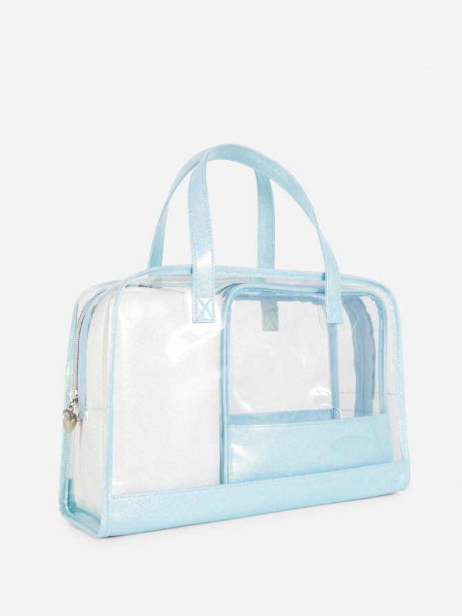 3-Pack Clear Makeup Bags - Image 2