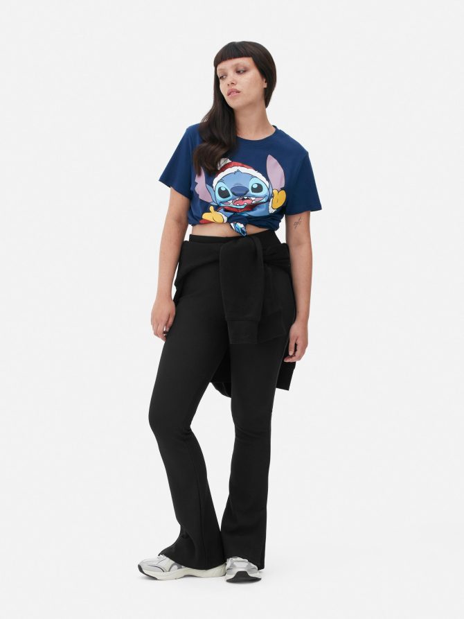 Split Hem Flare Leggings