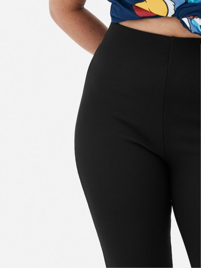 Split Hem Flare Leggings - Image 3