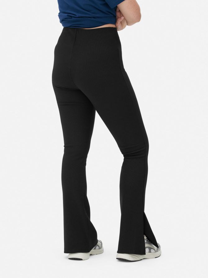 Split Hem Flare Leggings - Image 4
