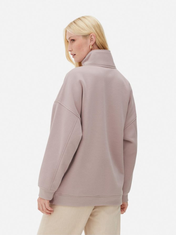 Striped Half-Zip Sweatshirt - Image 4
