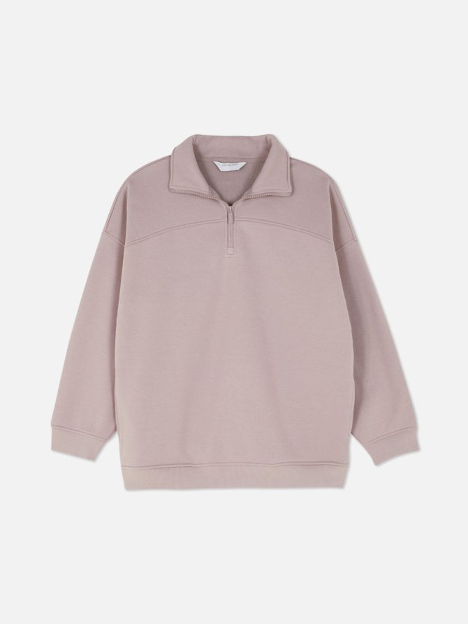 Striped Half-Zip Sweatshirt - Image 5