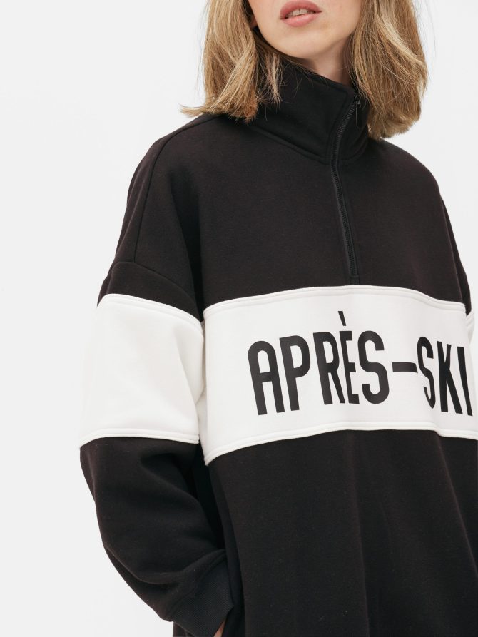 Striped Half-Zip Sweatshirt - Image 3