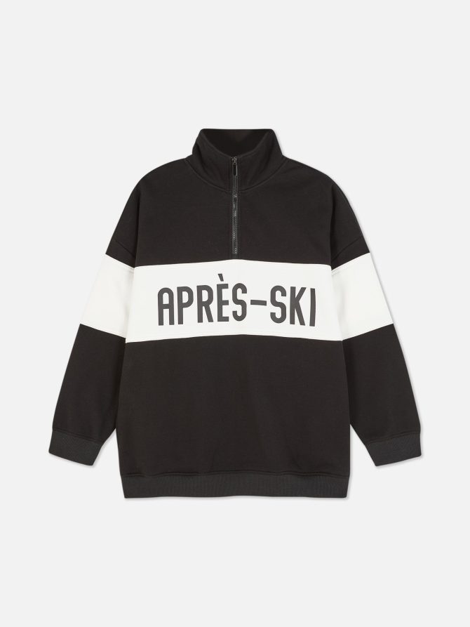 Striped Half-Zip Sweatshirt - Image 5