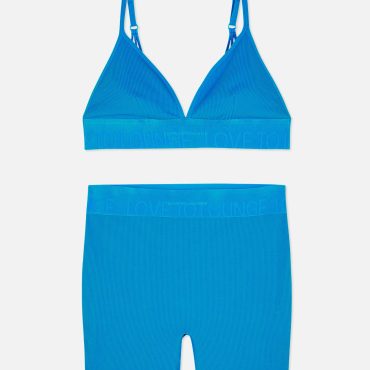Seamfree High Shine Short and Bralette Set