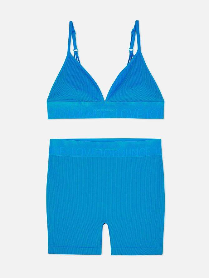 Seamfree High Shine Short and Bralette Set