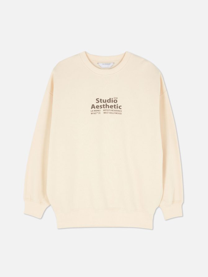 Graphic Relaxed Fit Sweatshirt - Image 5