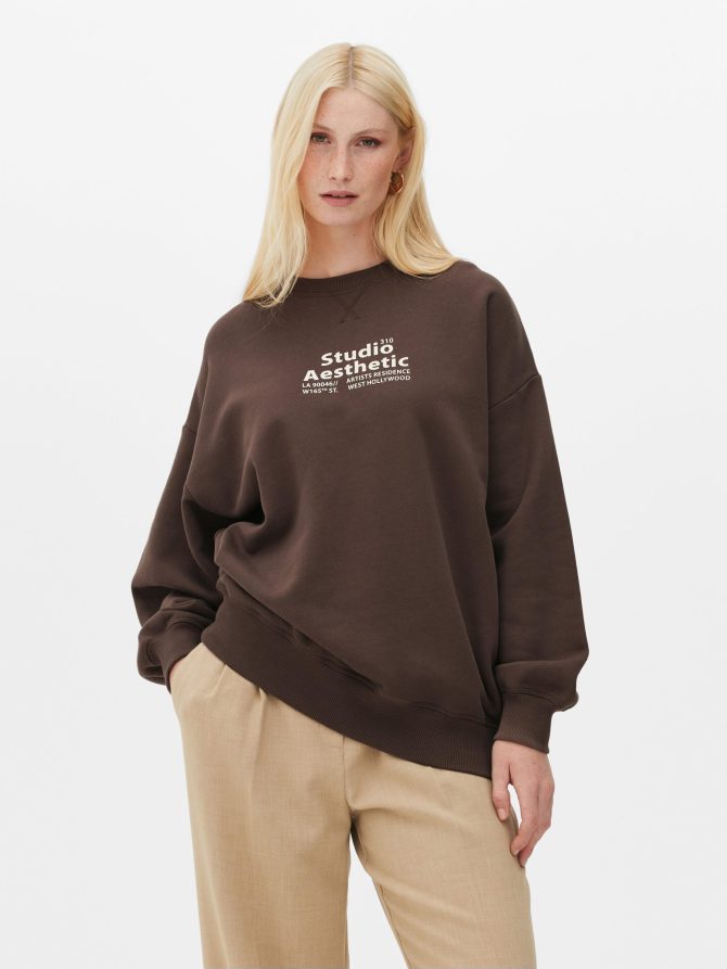 Graphic Relaxed Fit Sweatshirt - Image 2