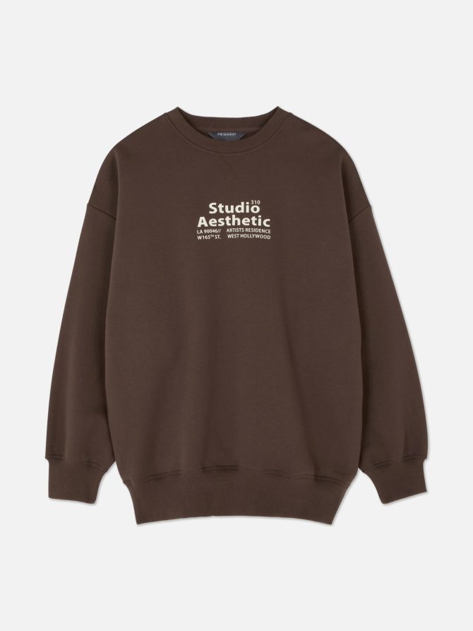 Graphic Relaxed Fit Sweatshirt - Image 5
