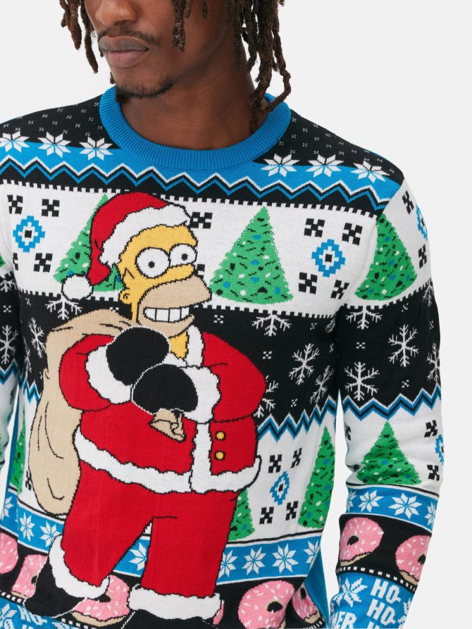 Men's The Simpsons Homer Fair Isle Sweater - Image 3