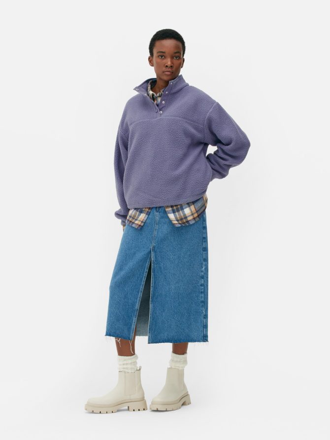 Borg Half Button Fleece