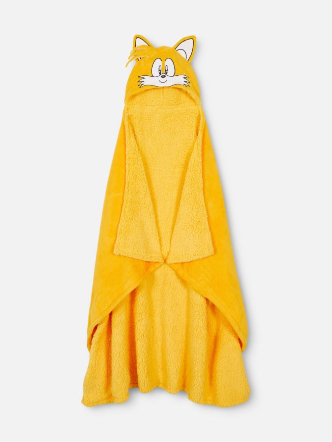 Sonic The Hedgehog Tails Hooded Blanket