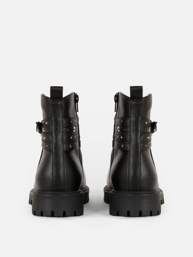 Star Studded Biker Ankle Boot - Image 3