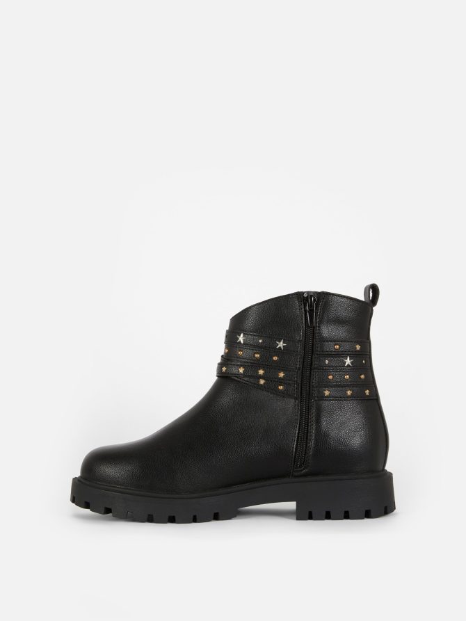 Star Studded Biker Ankle Boot - Image 4