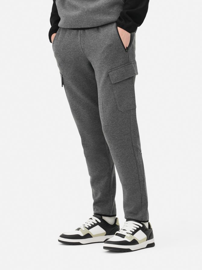 Bonded Marl Joggers - Image 2