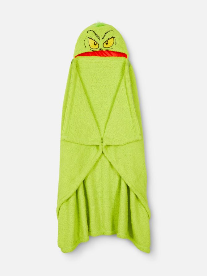 The Grinch Hooded Blanket