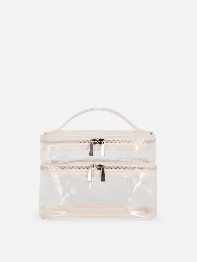 Clear Double Vanity Case