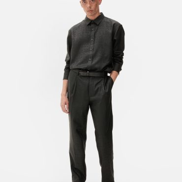 Kem Houndstooth Long Sleeve Shirt