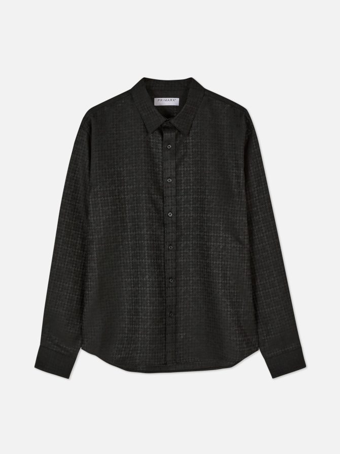 Kem Houndstooth Long Sleeve Shirt - Image 5