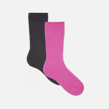2-Pack Ribbed Cozy Socks