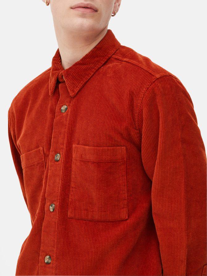 Corduroy Buttoned Overshirt - Image 3