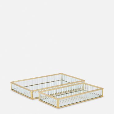 2-Pack Fluted Jewelry Trays