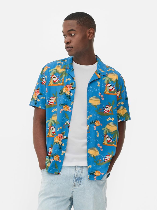 Santa Claus Hawaiian Shirt - Image 2