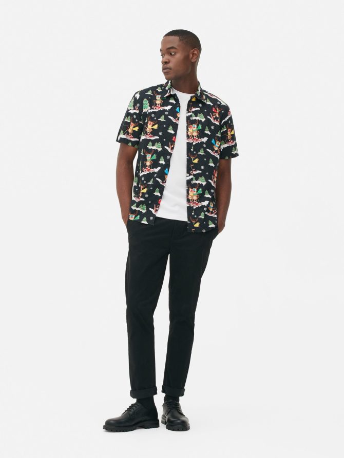 Skiing Reindeer Shirt