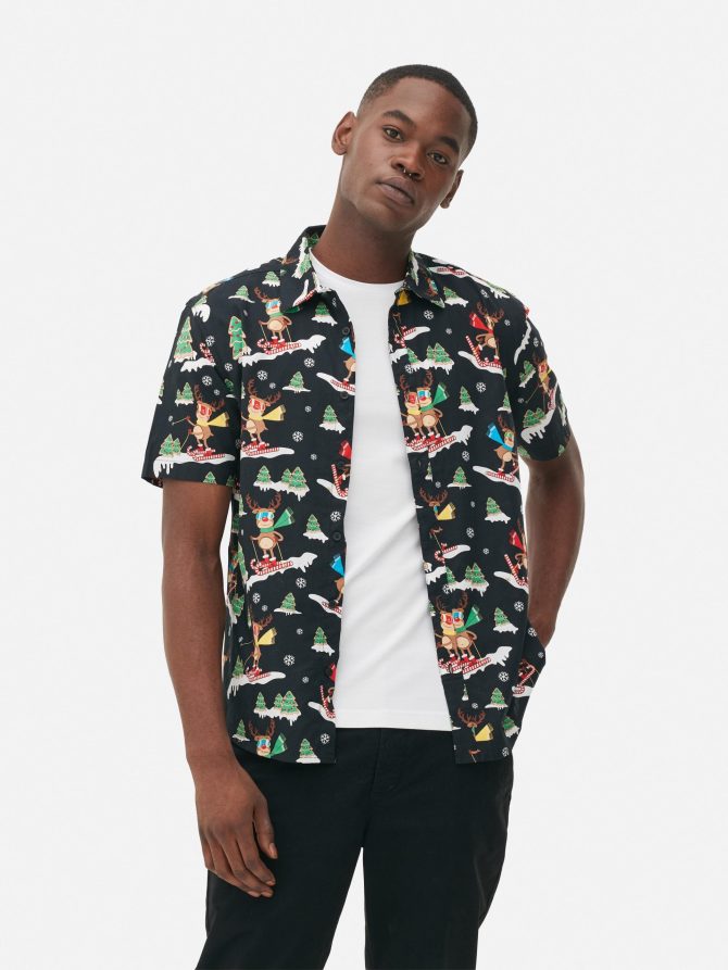 Skiing Reindeer Shirt - Image 2