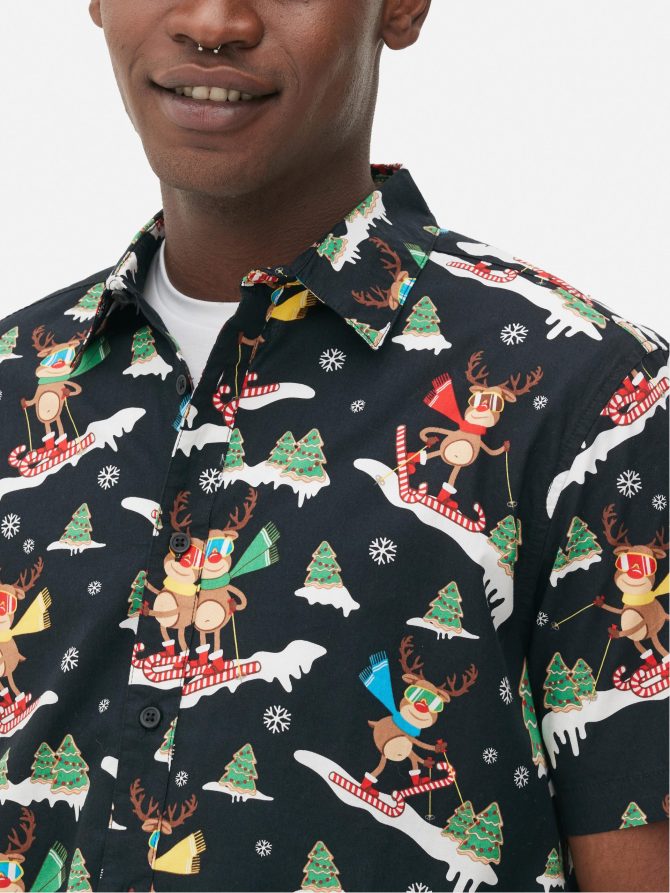 Skiing Reindeer Shirt - Image 3