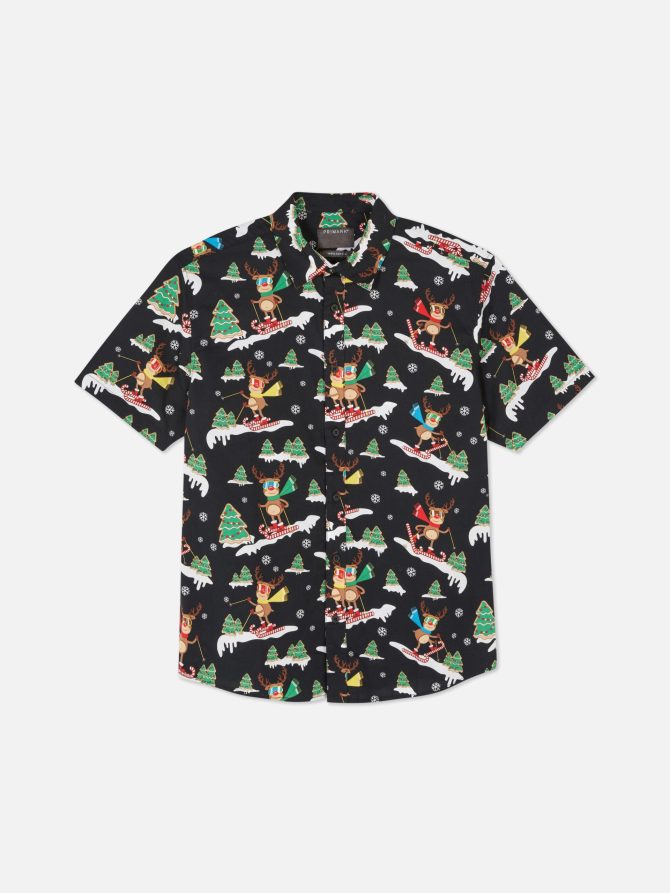 Skiing Reindeer Shirt - Image 5