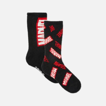 Marvel Logo Fluffy Socks