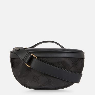 Faux Leather Monogram Fanny Pack