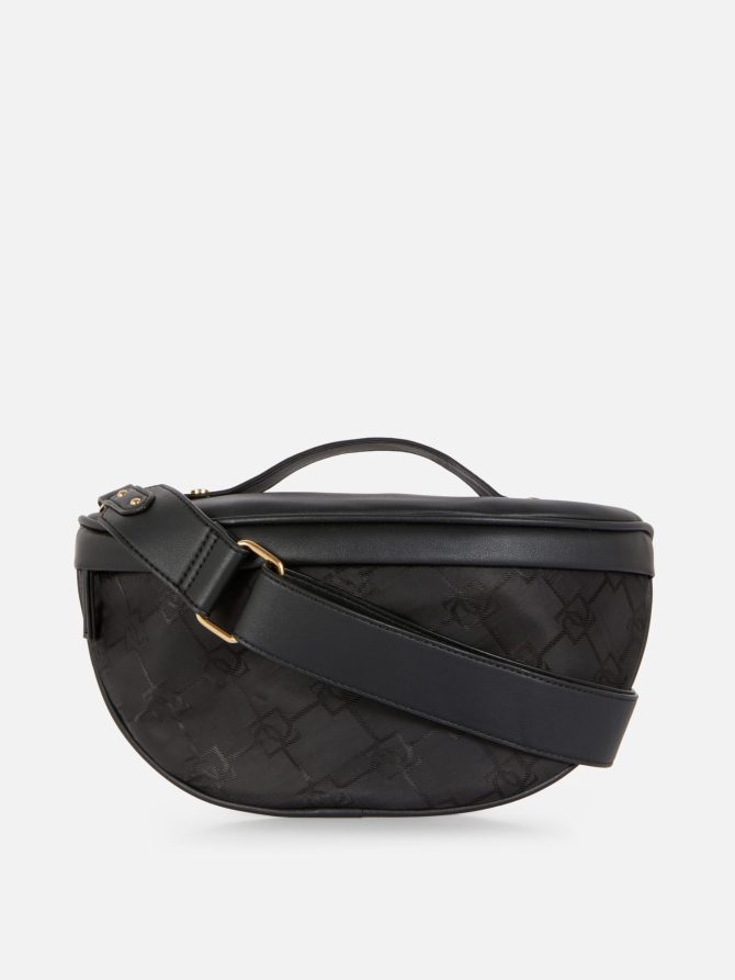 Faux Leather Monogram Fanny Pack