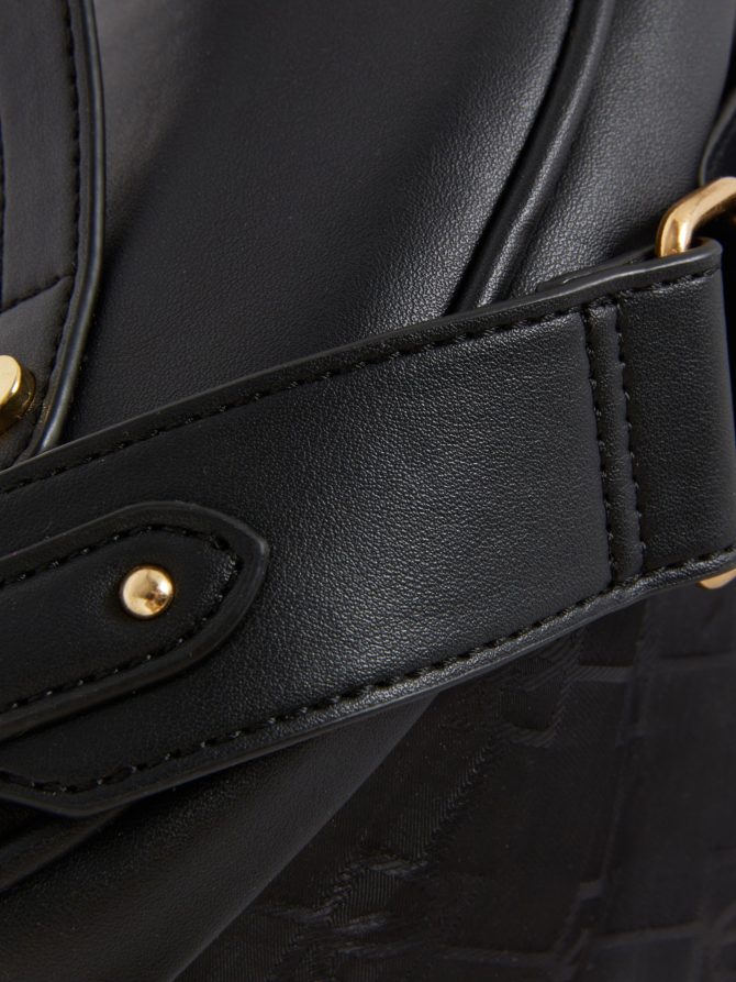 Faux Leather Monogram Fanny Pack - Image 3