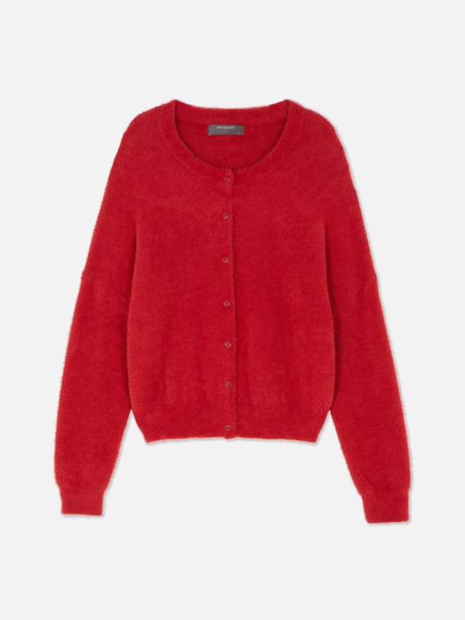 Fluffy Knit Cardigan - Image 5