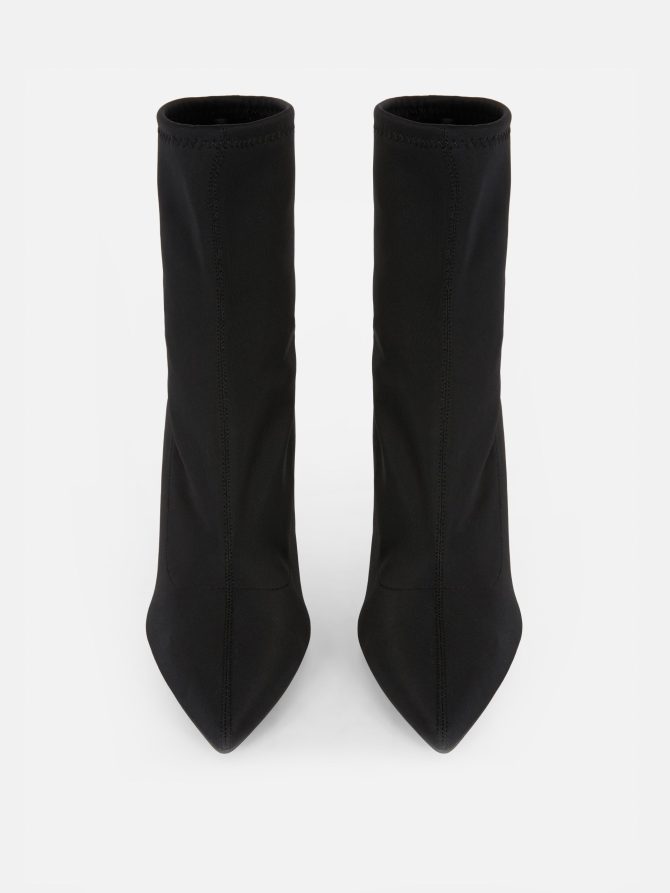 Pointed Toe Stiletto Sock Boots - Image 2