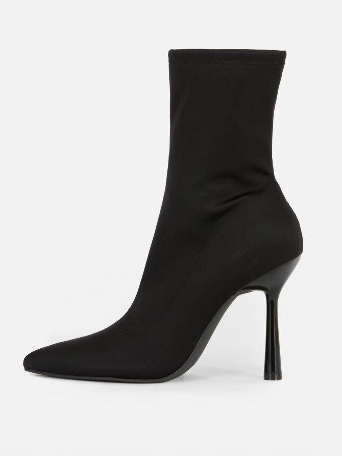 Pointed Toe Stiletto Sock Boots - Image 4
