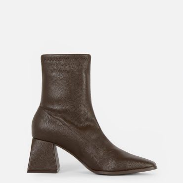 Faux Leather Ankle Boots