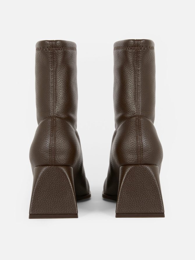 Faux Leather Ankle Boots - Image 3