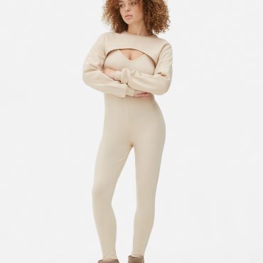 Cropped Sweatshirt Shrug